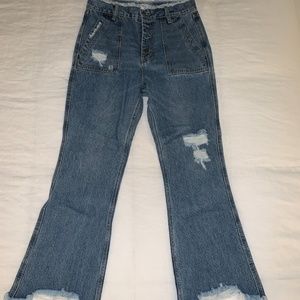 EVIDNT Saint-Denis Fairfax Flare Leg Jeans